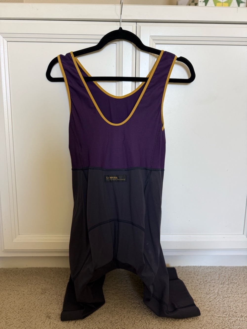Rapha Purple and Gold Women's Bike Shorts